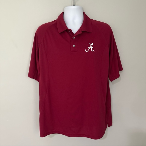 University of Alabama Crimson Tide Mens Short Sleeve Polo - Large - Picture 1 of 6